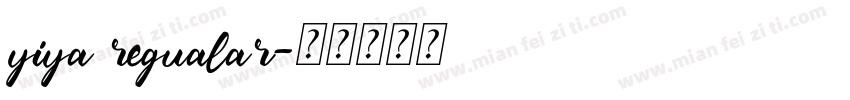 yiya regualar字体转换